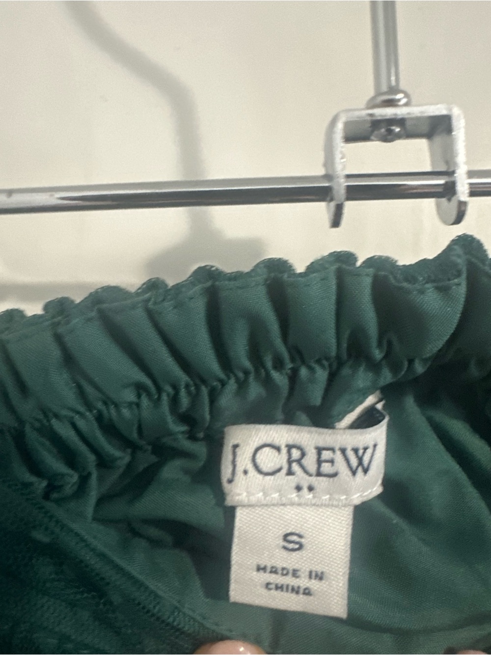 J. Crew Dark Green Tulle Polka Dot Midi Skirt - Picture 4 of 5